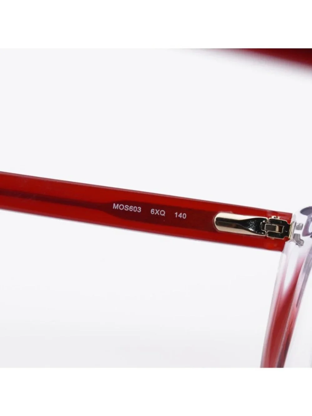 Moschino MOS603 06XQ 00 Eyeglasses Red 52mm Butterfly Frame